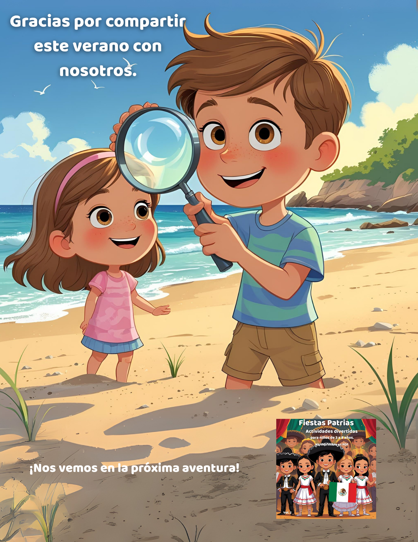 Verano en la playa | Actividades imprimibles para niños (Vol. 1)