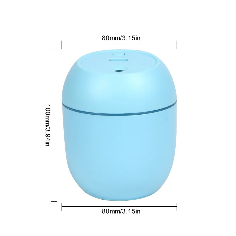 Mini humidificador con luz LED – USB 220 ml