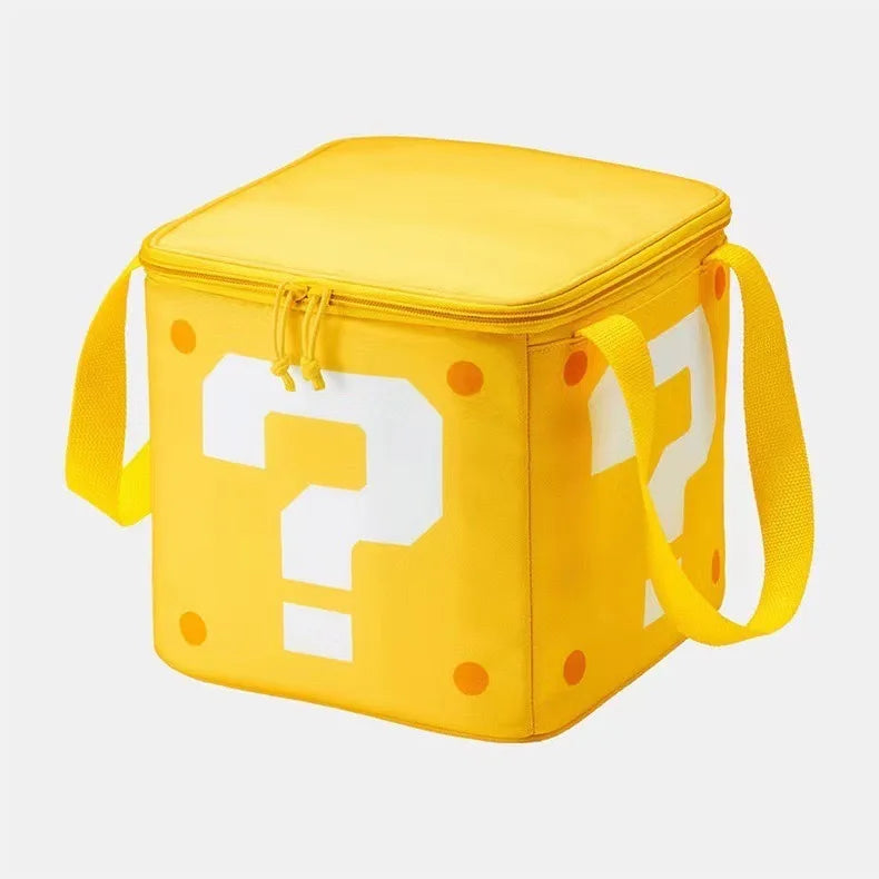 Lonchera térmica con diseño retro pixelado – 22 cm