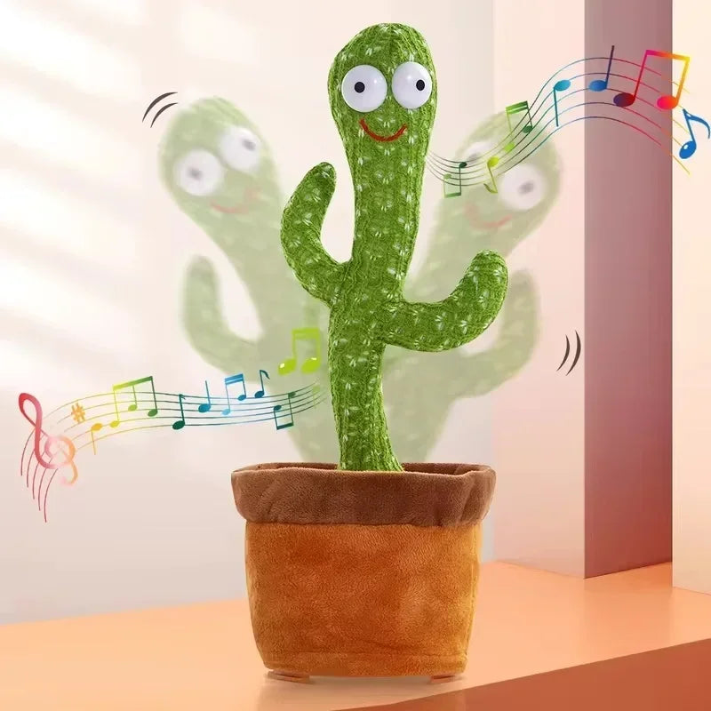 Cactus musical interactivo que canta, baila y repite frases – Juguete educativo de peluche