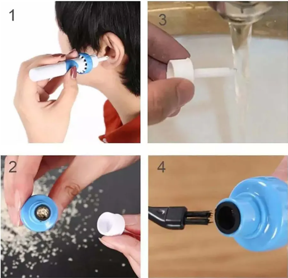 Succionador de cera para oídos – Recargable y ergonómico