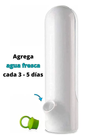 Conservador de hierbas frescas para refrigerador (blanco, diseño transparente)