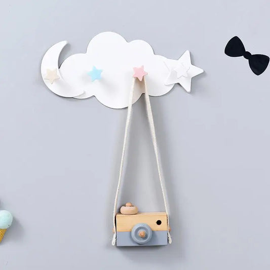 Ganchos adhesivos infantiles – nube, luna y estrellas