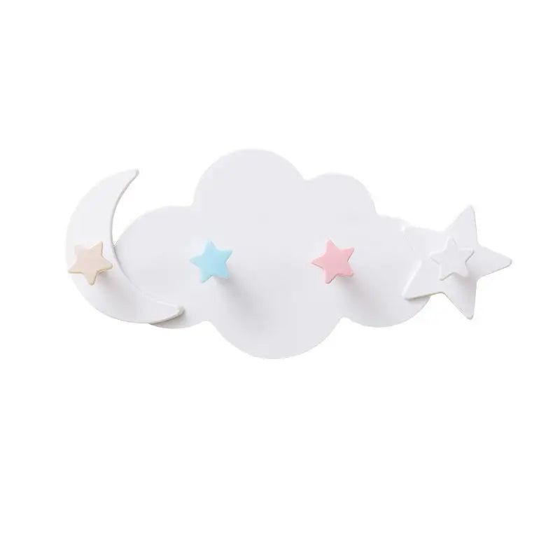 Ganchos adhesivos infantiles – nube, luna y estrellas