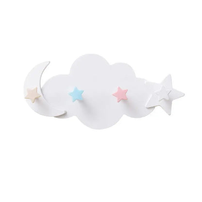 Ganchos adhesivos infantiles – nube, luna y estrellas