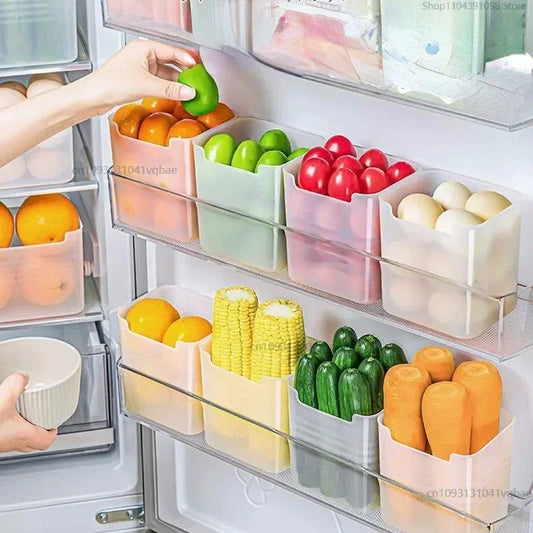 Organizador de cocina y refrigerador – Contenedor plástico para alimentos y especias