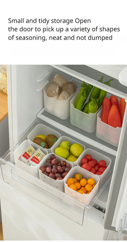 Organizador de cocina y refrigerador – Contenedor plástico para alimentos y especias