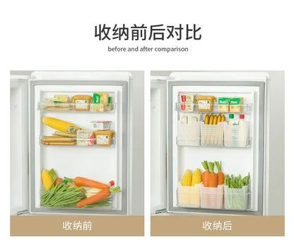 Organizador de cocina y refrigerador – Contenedor plástico para alimentos y especias
