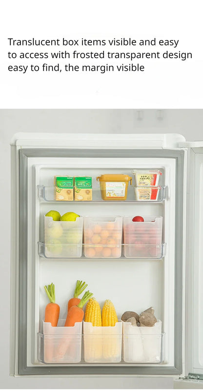 Organizador de cocina y refrigerador – Contenedor plástico para alimentos y especias