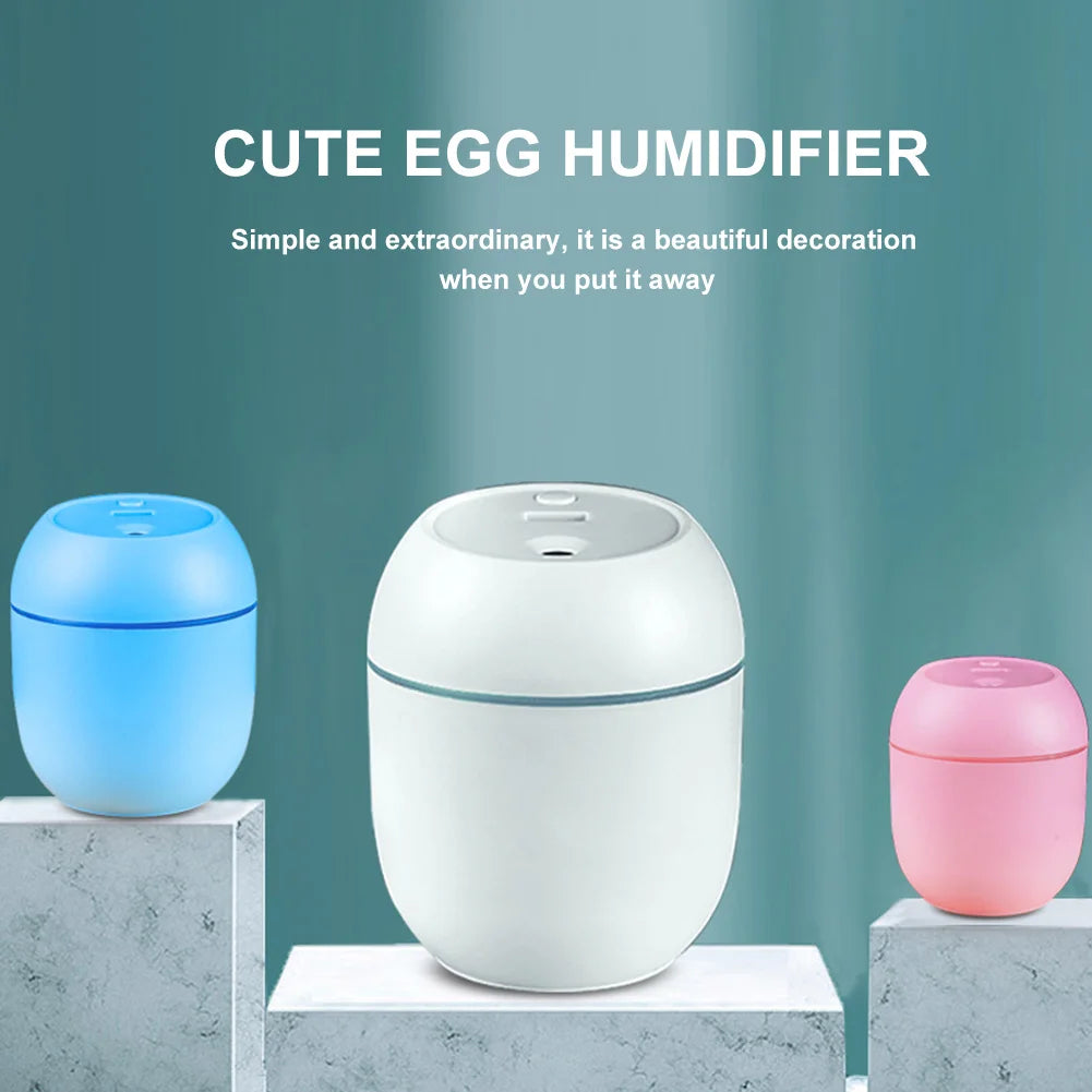 Mini humidificador con luz LED – USB 220 ml