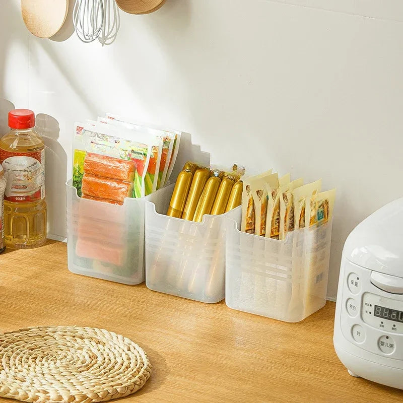 Organizador de cocina y refrigerador – Contenedor plástico para alimentos y especias