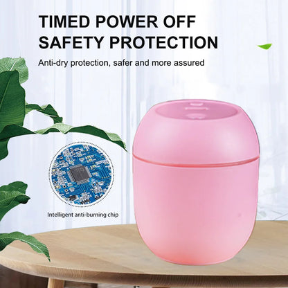 Mini humidificador con luz LED – USB 220 ml