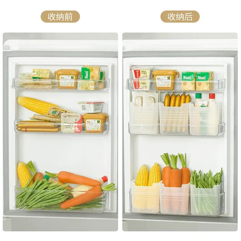 Organizador de cocina y refrigerador – Contenedor plástico para alimentos y especias