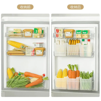 Organizador de cocina y refrigerador – Contenedor plástico para alimentos y especias