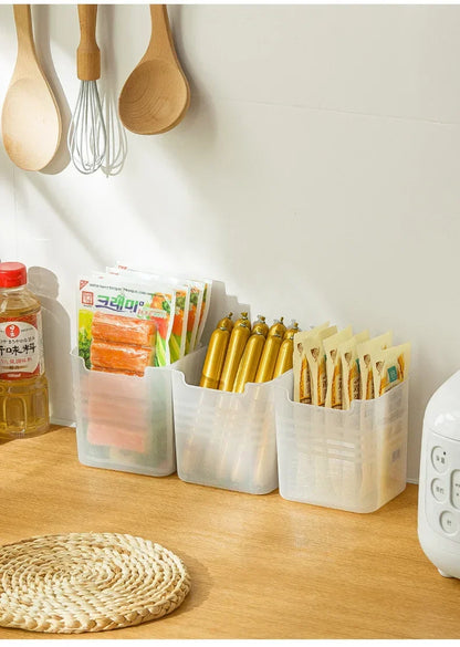 Organizador de cocina y refrigerador – Contenedor plástico para alimentos y especias