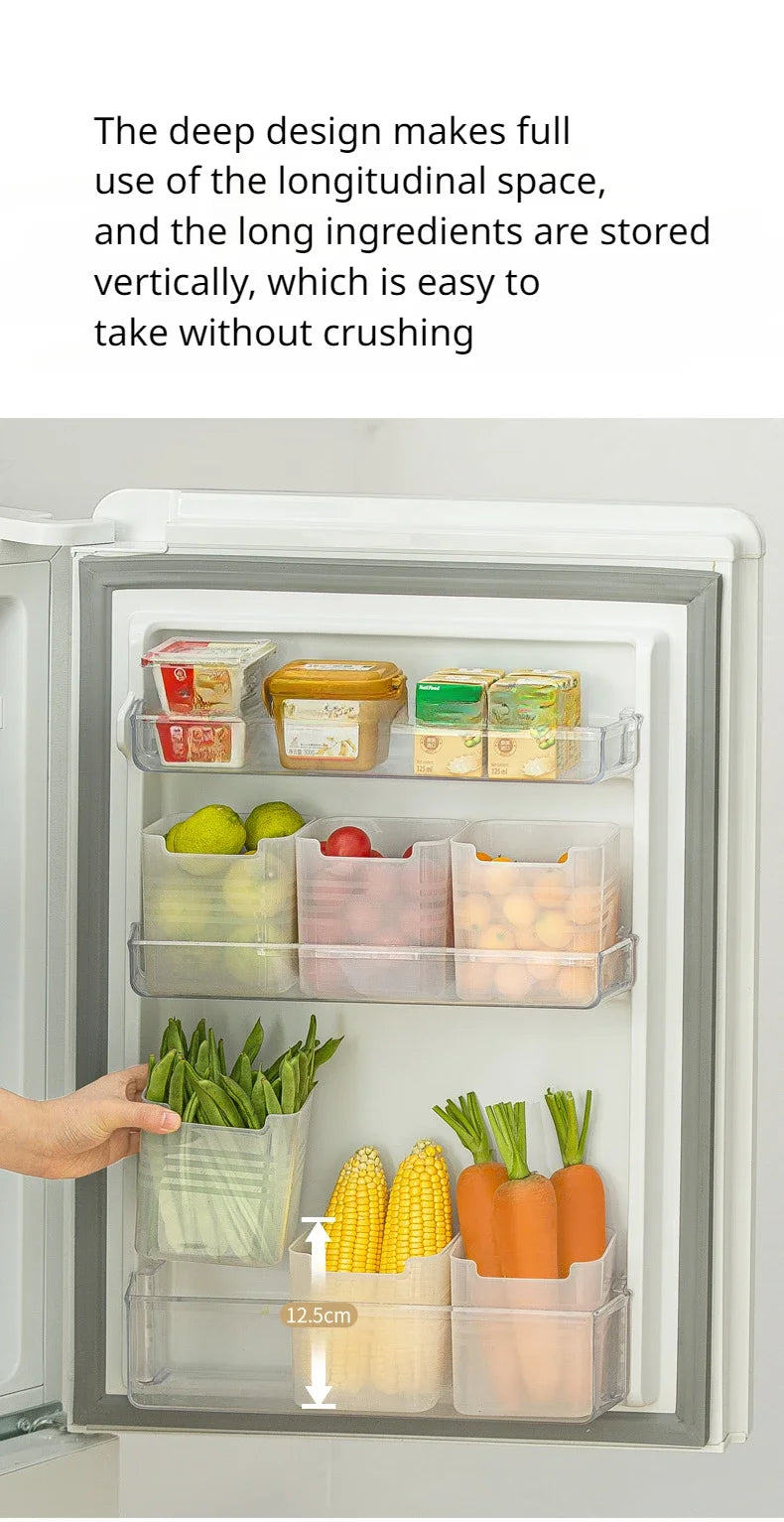 Organizador de cocina y refrigerador – Contenedor plástico para alimentos y especias