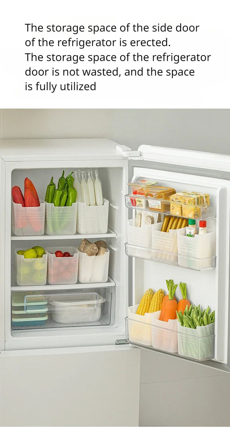 Organizador de cocina y refrigerador – Contenedor plástico para alimentos y especias