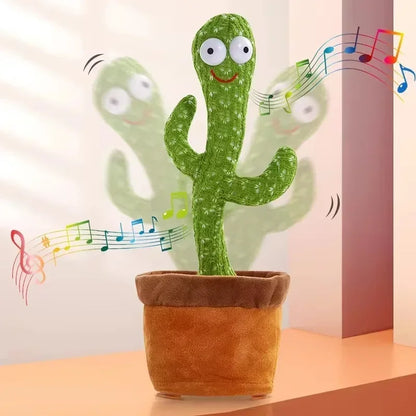 Cactus musical interactivo que canta, baila y repite frases – Juguete educativo de peluche