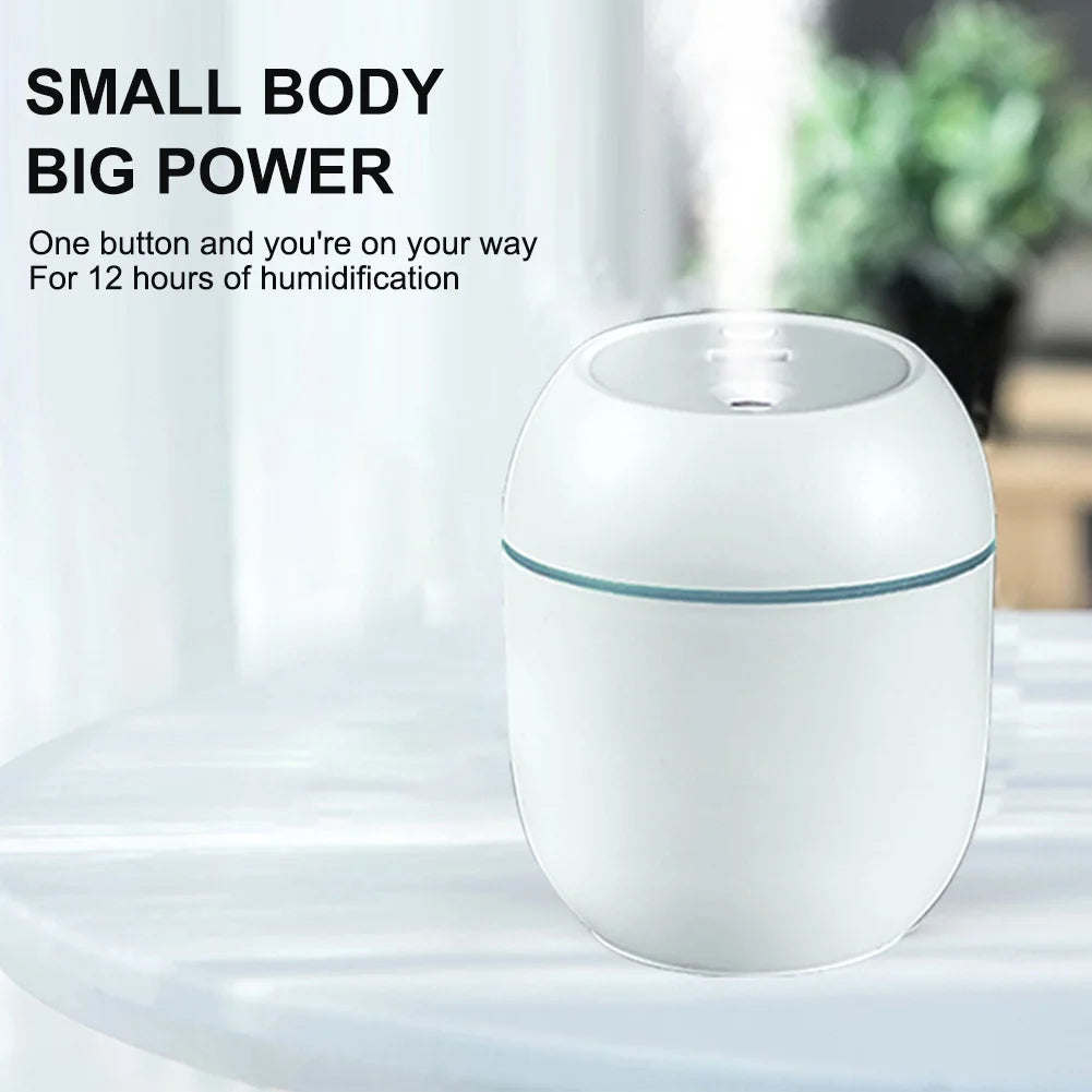 Mini humidificador con luz LED – USB 220 ml