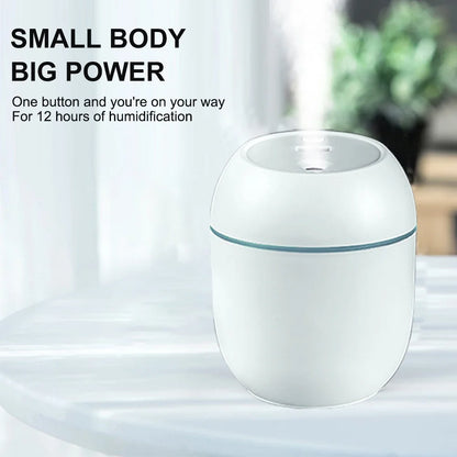 Mini humidificador con luz LED – USB 220 ml