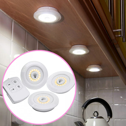 Set de iluminación LED con control remoto (3 piezas, intensidad regulable)