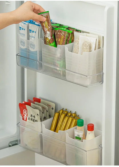 Organizador de cocina y refrigerador – Contenedor plástico para alimentos y especias